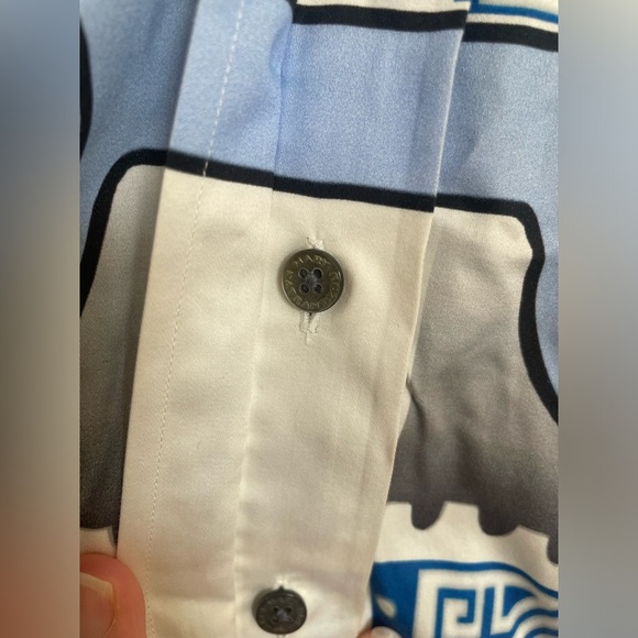 Mary Katranzou colorful equestrian fashion statement button down blouse | 8 - Picture 5 of 8